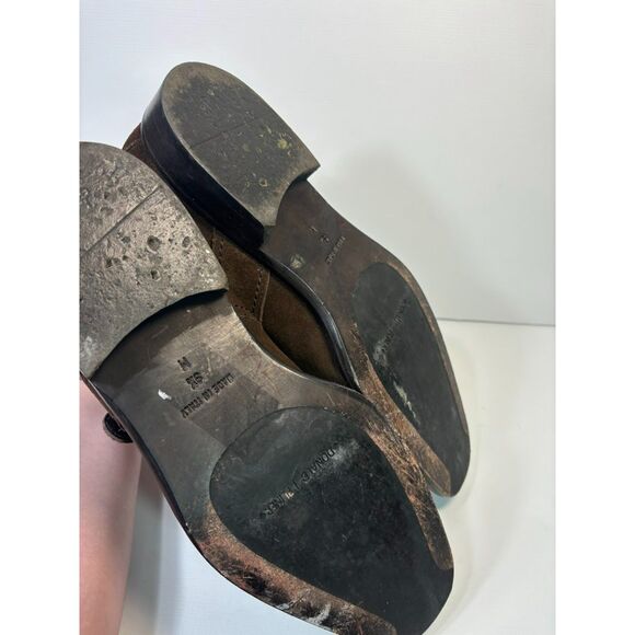 Donald J. Pliner Suede Leather Moritz Boots size 9.5 Men's Brown Steampunk Fall - Picture 8 of 8